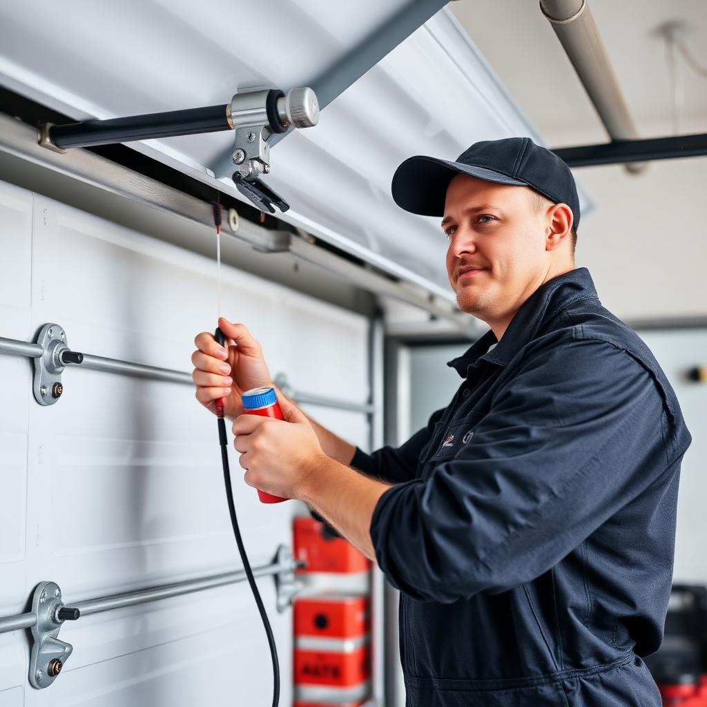 Professional preventive maintenance service for residential garage doors in North Lawrence, Ohio